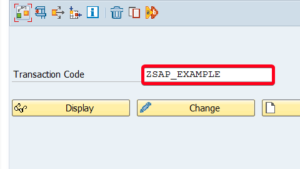 How to create transaction code (tcode) in SAP? - SAPported
