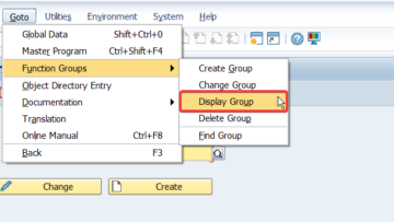 How to create ABAP Function Group in SAP using transaction SE37 ...